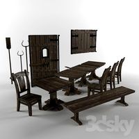 Furniture in old Russian style