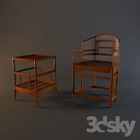 woven Chair and table