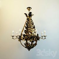 Wrought iron chandelier