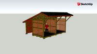 Woodshed with Storage Area