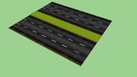 Highway_3_lines_Double / Autopista_Doble_3_Carriles
