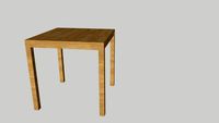 Dining BistroTable Paula Beech 75 x 75 Standard GHD