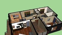 SKETCHUP KAT PLANI