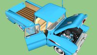 1957 Chevrolet 283 cu in V8 engine and Cameo pickup