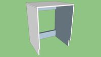 Kitchen Washer Cabinet Empty
