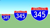 Interstate 345 Sign