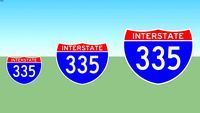 Interstate 335 Sign