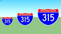 Interstate 315 Sign