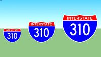 Interstate 310 Sign