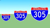 Interstate 305 Sign