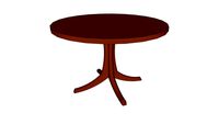 Dining Table-4ft Round with Georgetown Base