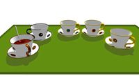 Service of coffee cups 'Ithaque'