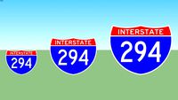 Interstate 294 Sign