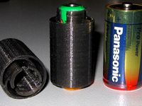 AA to C Battery Adapter by blecheimer