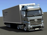 2012 Mercedes-Benz Actros with Trailer3d model