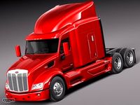 Peterbilt 579 semi truck 20123d model