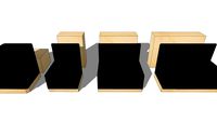 Bank Wood seating system - All Modules, By Icons of Denmark
