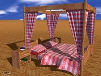 Canopy bed3d model
