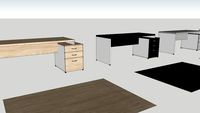 MESA COM GAVETA PEDESTAL 1 PST 2 GAV BRANCA - NATUS BRAMOV MEPEN 4301