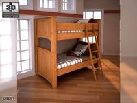 Ashley Stages Twin Bunk Bed3d model