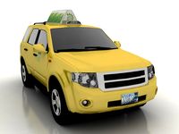 SUV Taxi Cab3d model