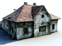 Ruined house3d model