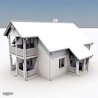 Two Story House 123d model