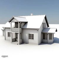 Two Story House 063d model