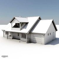 Two Story House 043d model