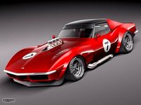 Chevrolet Corvette C3 race car3d model
