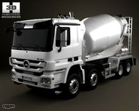 Mercedes-Benz Actros Mixer 4-axis 20113d model