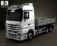 Mercedes-Benz Actros Flatbed 3-axis 20113d model