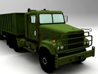 M915A5 Truck with Freight Payload3d model