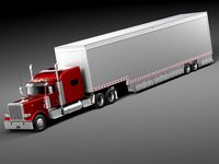 Peterbilt 389 Sleeper Cab Trailer 20153d model