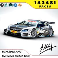 DTM Mercedes AMG C63 20153d model