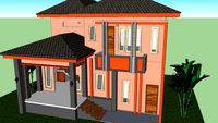 Rumah Tingkat area tidak datar atau berteras