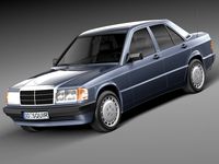 Mercedes-Benz 190E W201 1982-19933d model