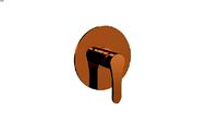 MONOCOMANDO PARA DUCHA MOOVE ROSE GOLD / DOKA