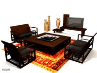 Colonial Furniture3d model