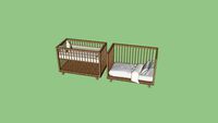 Berço Mini Cama Kaike Tulipa Baby
