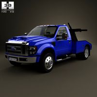 Ford Super Duty F-550 Tow Truck with HQ interior 20053d model