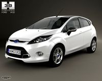 Ford Fiesta Zetec 5-door hatchback 20123d model