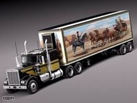 Kenworth W900 1974 Smokey And The Bandit3d model