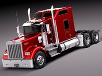 Kenworth W900 Sleeper Cab 20143d model