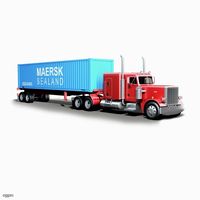 Peterbilt 359 Trailer3d model