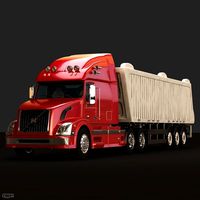 Volvo VNL670 Trailer Truck3d model