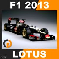 F1 2013 Lotus E21 - Lotus F1 Team3d model