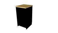 Module Encaissement 500/550 Mélaminé Noir Egger