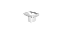 K-5150-1 Reve(R) 23' semi-pedestal bathroom sink with single faucet hole and shroud