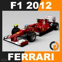 F1 2012 Ferrari F2012 - Scuderia Ferrari3d model